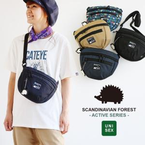 ミニショルダー バッグ ショルダー ハーフムーン ACTIVE SERIES ポケット ハリネズミ メンズ レディース  SCANDINAVIAN FOREST｜paty