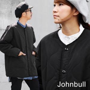 ジャケット キルティング ライナージャケット ミリタリー ノーカラー メンズ Johnbull メンズ レディース｜paty