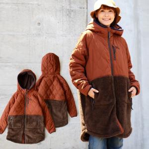 アウター ジャケット コート 長袖 スタンドネック 異素材切り替え