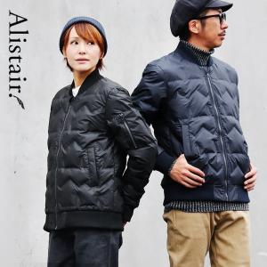 ジャケット ブルゾン MA-1 シングルジップ 中綿 ラバーコーティング