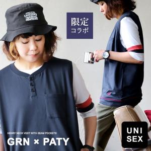 ベスト プルオーバー ヘンリーネック スウェット