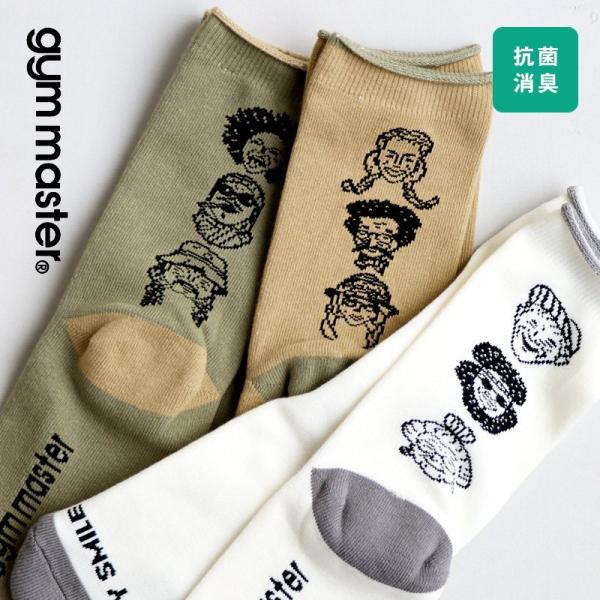 靴下 くつ下 ソックス クルーソックス   消臭 加工 裏パイル 疲れにくい キャラクター happ...