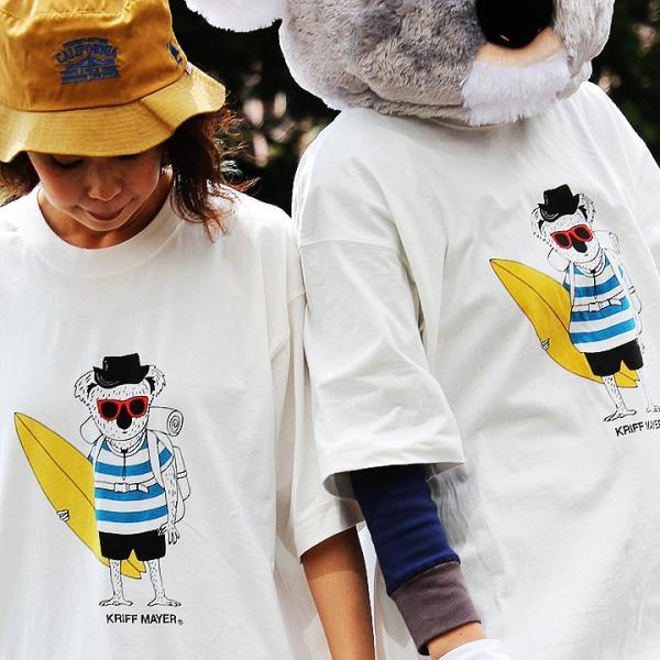 Ｔシャツ メンズ レディース 半袖 クルーネック コアラ プリント コットン 通気性 吸湿性 ボック...