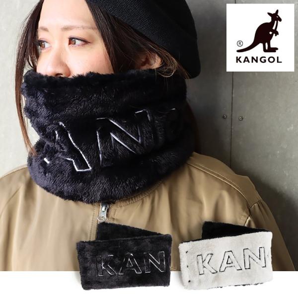 ネックウォーマー スヌード マフラー レディース ボア ロゴ 刺繍 刺しゅう ブラック ホワイト ポ...