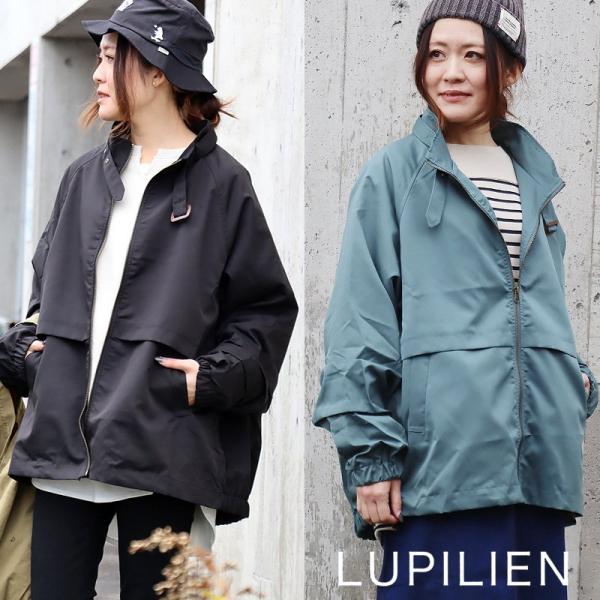 アウター ブルゾン レディース スタンドネック 無地 ポリエステル100％ 軽量 しっかり生地 洗濯...