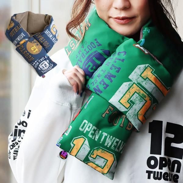 マフラー ティペット メンズ レディース 総柄 カレッジロゴ ポリエステル100％ PATY パティ...