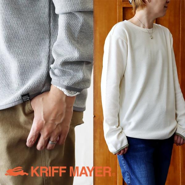 KRIFF MAYER クリフメイヤー ロンT 長袖 メンズ レディース クルーネック コットン ポ...