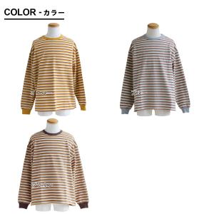 ロンT Tシャツ 長袖 メンズ レディース リ...の詳細画像1