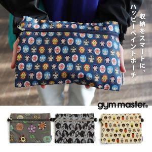 gym master ジムマスター ポーチ ミニポーチ 小物入れ メンズ レディース 総柄 ハッピーペイント PATY パティ (メール便10)(A1-シールプレ対象)｜paty