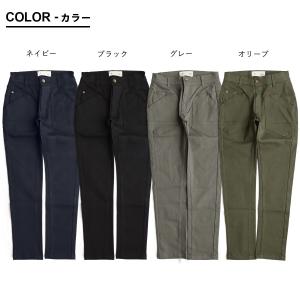 スリムストレートパンツ レディース ストレッチ...の詳細画像1