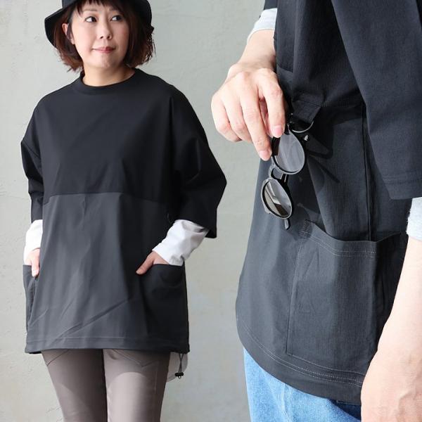 Ｔシャツ 半袖 メンズ レディース クルーネック ナイロンストレッチ 速乾 クイックドライ 薄手 軽...