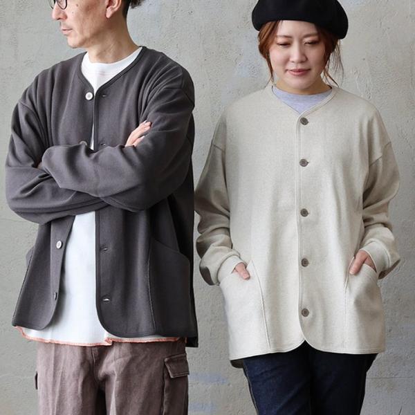 カーディガン 長袖 メンズ レディース Ｖネック 綿100 コットン ハニカムメッシュ しっかり生地...