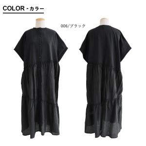 ワンピース 半袖 レディース クルーネック マ...の詳細画像1