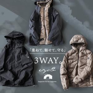 マウンテンパーカー ダウンジャケット 3WAY...の詳細画像3