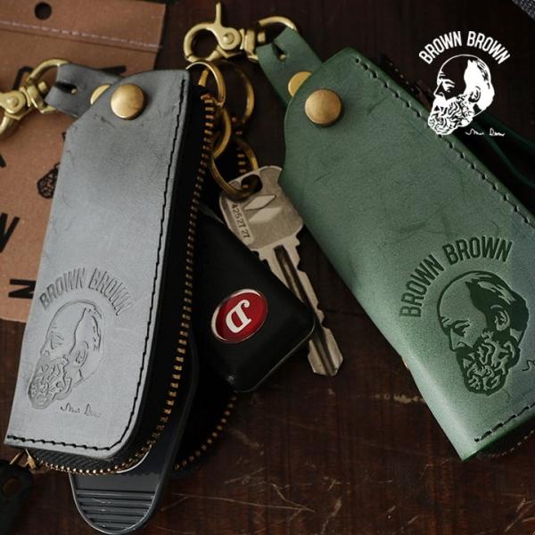 Brown Brown ブラウンブラウン キーケース キーチェーン スマートケース メンズ レディー...
