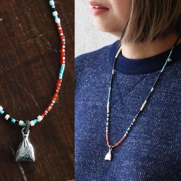 ネックレス レディース 金属 ビーズ カラフル シルバー プレゼント 贈り物 カジュアル ヴィンテー...