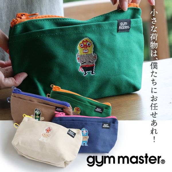gym master ジムマスター ポーチ ミニポーチ メンズ レディース 配色 キャラクター マス...