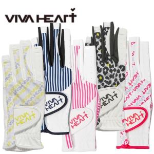 VIVAHEART ビバハート 両手プリントGolfグローブ レディース ゴルフ ゴルフグッズ ネイルカット ストレッチ 18〜21cm 01391260 メール便 ギフト プレゼント