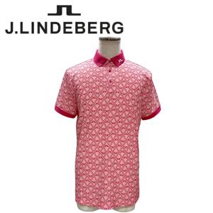 新品 J.LINDBERG ジェイリンドバーグ ゴルフ メンズ ポロシャツ L J.LINDEBERG(ジェイリンドバーグ) 半袖 ポロ トップス ゴルフ (J