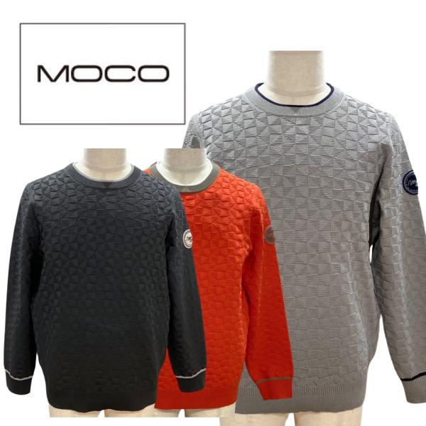 30％SALE！ MOCO モコ クルーネックセーター メンズ ゴルフ ゴルフウェア ビジネス 軽量...