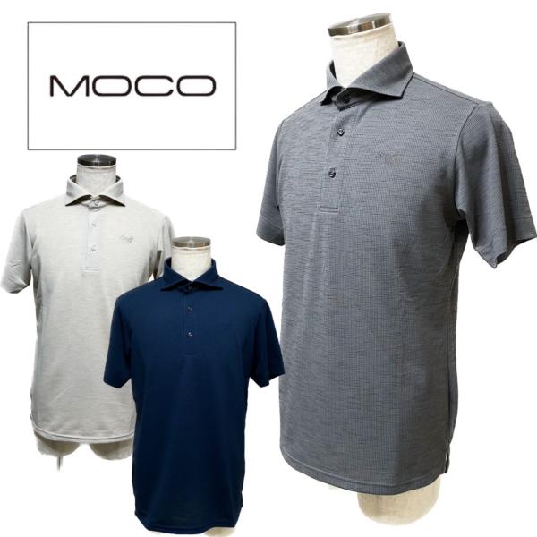 30％OFF！ SALE！ MOCO モコ メンズ ポロシャツ 半袖ポロ ゴルフ ゴルフウェア ビジ...