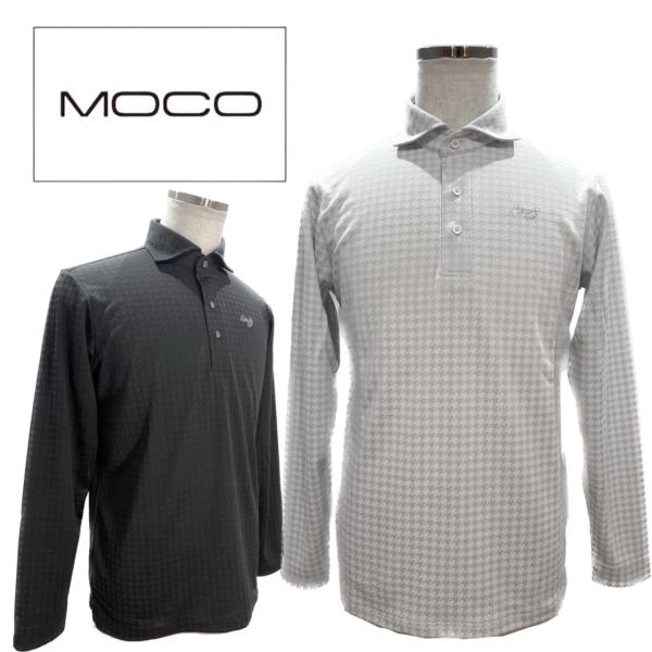 20％OFF！ SALE！ MOCO モコ メンズ ポロシャツ 長袖ポロ ゴルフ ゴルフウェア ジャ...