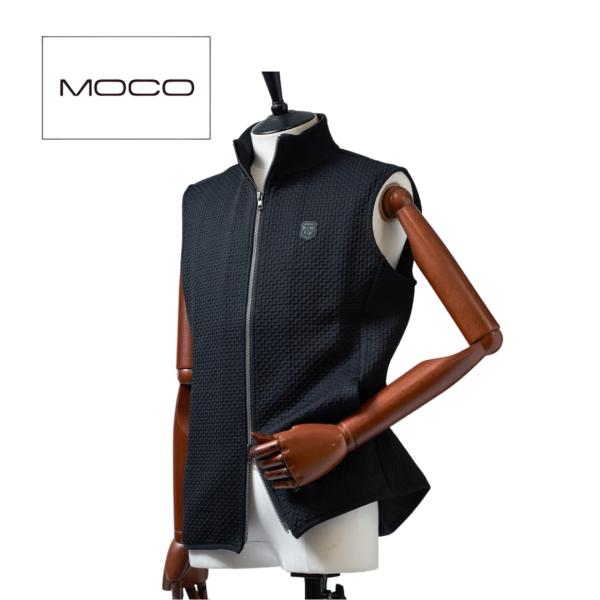 【送料無料】 MOCO モコ フルZIPベスト メンズ ゴルフ ウェア 紳士服 ジレ ダブルジップ ...