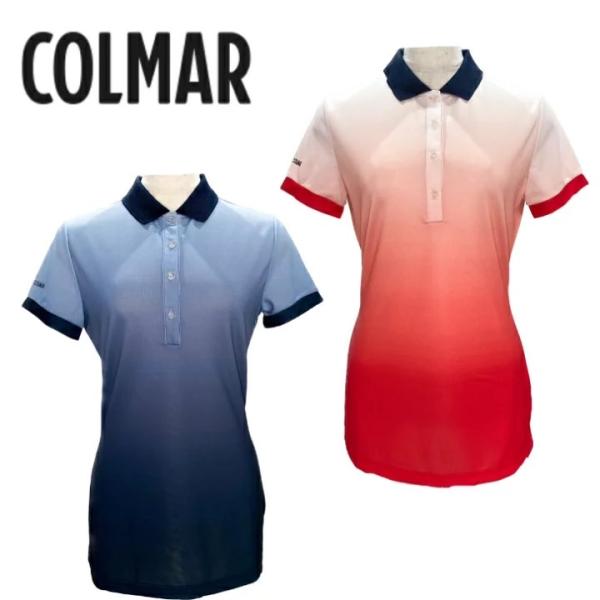50％OFF！OUTLET！【レディース】　COLMAR　コルマー　ポロシャツ　ポロ　半袖　グラデー...