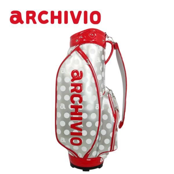 【送料無料】 archivio アルチビオ 復刻ドット柄キャディバッグ ゴルフ ゴルフバッグ 9型 ...