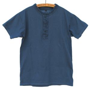 Nigel Cabourn ナイジェルケーボン Vintage Henley Short Sleeve ビンテージヘンリーTシャツ - ネイビー｜pavement