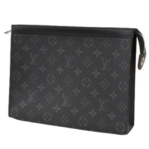 p♪LOUIS VUITTON ルイヴィトン バッグ M61692 モノグラム・エクリプス メンズ トラベルポーチ クラッチ ポシェット・ヴォワヤージュ MM｜pawn-recycle-ube