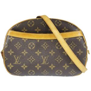 w♪LOUIS VUITTON ルイヴィトン ブロワ 斜め掛け ショルダーバッグ モノグラム ブラウン M51221 レディース 中古美品｜pawn-recycle-ube