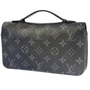 w♪LOUIS VUITTON ルイヴィトン モノグラム エクリプス ジッピーXL ラウンドファスナー財布 ハンドバッグ セカンドバッグ M61698｜pawn-recycle-ube