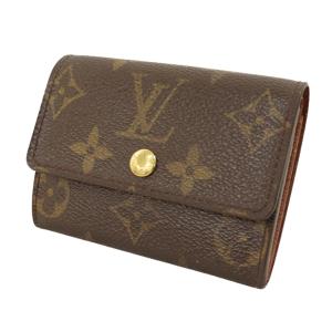 o♪LOUIS VUITTON ルイヴィトン カード入れ付コインケース モノグラム ポルト モネ・プラ M61930  中古 小銭入れ｜pawn-recycle-ube