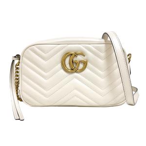 【レア色】GUCCI　GGキャンバス　アクセサリーポーチ　ミニバッグ　白 GUCCI グッチ アクセサリーポーチ ミニバッグ GG柄 キャンバス