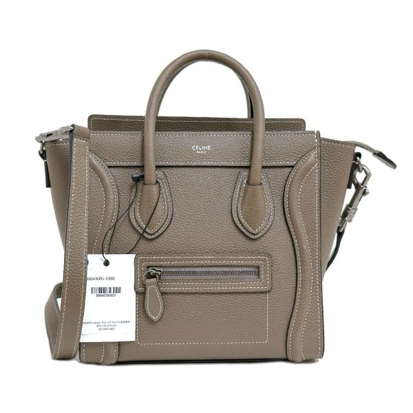 [中古] セリーヌ ラゲージ ナノ 189243DRU.09SO ハンドバッグ 2WAY ショルダー...