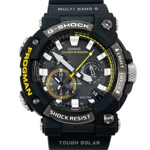 [中古] カシオ G-SHOCK フロッグマン GWF-A1000-1AJF タフソーラー 電波 ブラック ダイビング モバイルリンク Gショック FROGMAN CASIO