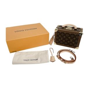 ルイヴィトン ハンドバッグ M20468 プティット・ヴァリーズ モノグラム 2wayバッグ LOUIS VUITTON ブラウン レディース 中古