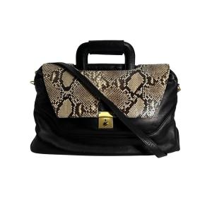 パイソン  ショルダーバッグ ブラウン  Python 2wayバッグ パイソン パイソン ショルダーバッグ 2wayバッグ ハンドバッグ Python ブラウン