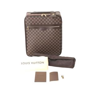 ルイヴィトン キャリーバッグ N23293 ペガス45 ダミエ キャスター付き旅行かばん LOUIS VUITTON ブラウン ユニセックス 中古