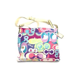 COACH（コーチ） ショルダーストラップ ティーローズフラワー レザー