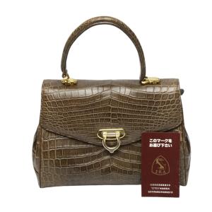 anb ジーノトロンバ Gino Tromba ハンドバッグ クロコダイル