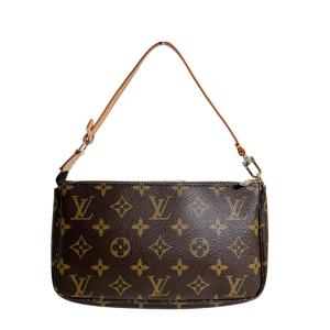 ルイヴィトン ポーチ M51980 モノグラム アクセサリーポーチ LOUIS VUITTON ブラウン レディース 中古