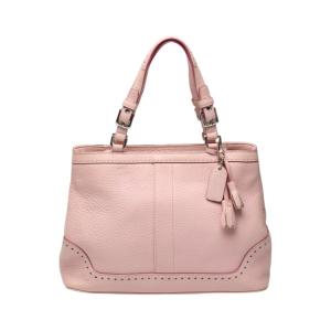 美品 COACH コーチ ミニシグネチャー ブラック 黒 グレー キャンバス /レザー C35-6383 ショルダーバッグ ハンドバッグ レディース 600895 【中古】 COACH（コーチ） 美品 ミニシグネチャー ブラック 黒 グレー
