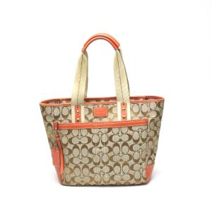 COACH（コーチ） シグネチャー トートバッグ レディース PVC レザー