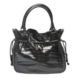 美品◎JRAタグ付き SANPO 三宝 レディース シャイニークロコダイル