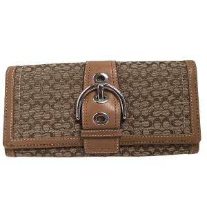 COACH（コーチ） 76873 シグネチャー PVC ラウンドファスナー長財布