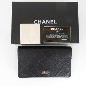 CHANEL（シャネル） マトラッセ ロゴ 2つ折財布 二つ折り Wホック財布