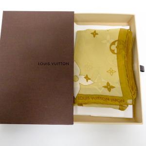 LOUIS VUITTON ルイヴィトン フラワータイル スカーフ シルク