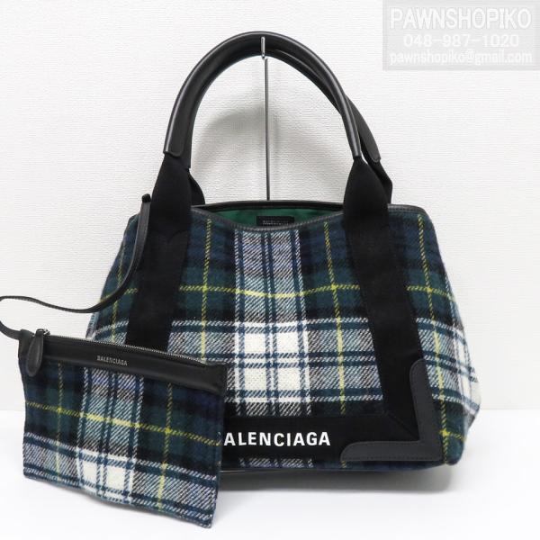 バレンシアガ BALENCIAGA NAVY CABAS S／ネイビー カバス S トートバッグ 3...